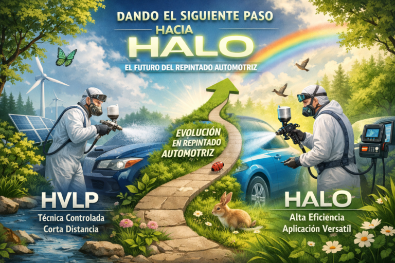 La evolución en pistolas de pintar profesionales Halo y Hvlp